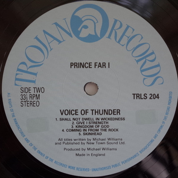 Prince Far I : Voice Of Thunder (LP, Album)