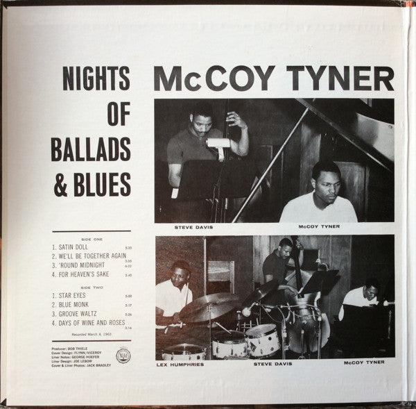 McCoy Tyner ~ Nights Of Ballads & Blues (Vinyl) - Djungel & Jazz