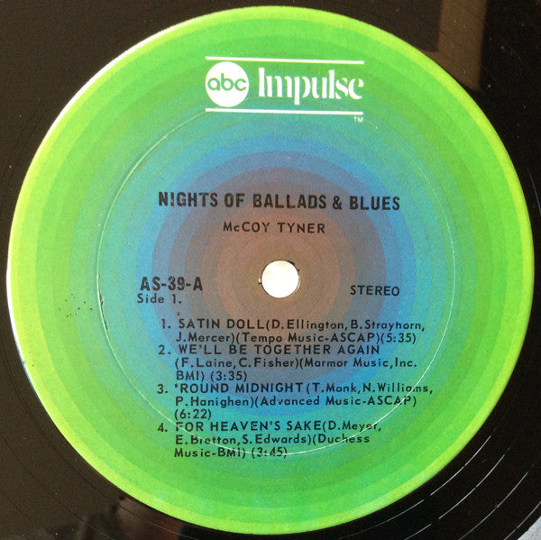 McCoy Tyner ~ Nights Of Ballads & Blues (Vinyl) - Djungel & Jazz