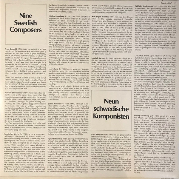 Various : Music In Sweden 1: Nine Swedish Composers (LP, Comp, Gat)