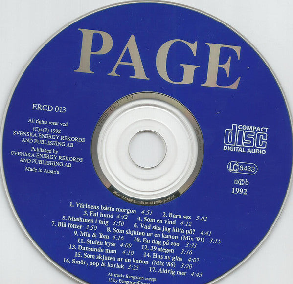 Page ~ Page (Vinyl) - Djungel & Jazz