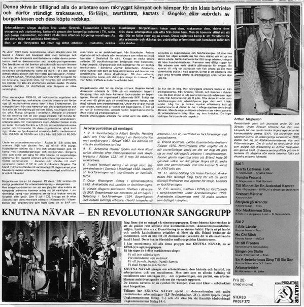 Knutna Nävar ~ De Svarta Listornas Folk (Vinyl) - Djungel & Jazz