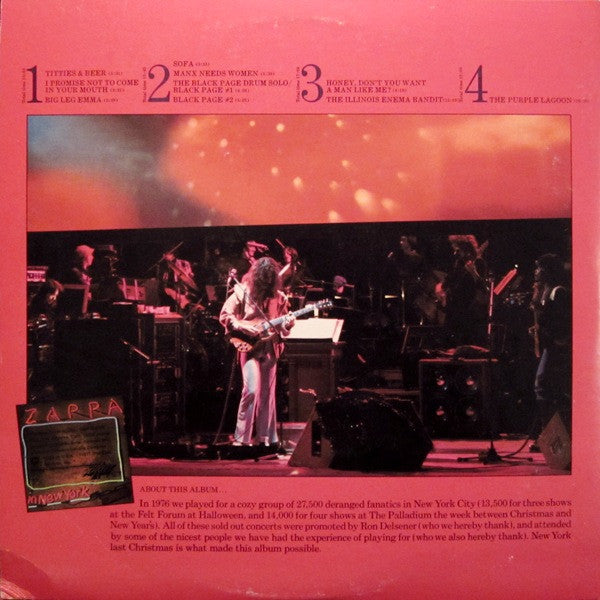 Frank Zappa ~ Zappa In New York (Vinyl) - Djungel & Jazz