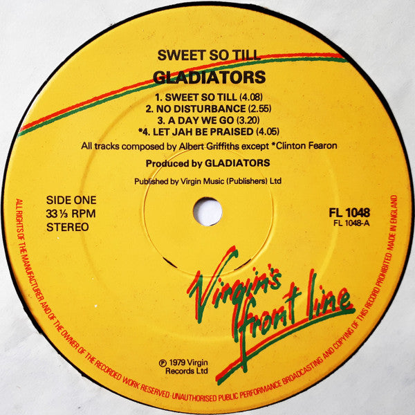 The Gladiators : Sweet So Till (LP, Album)