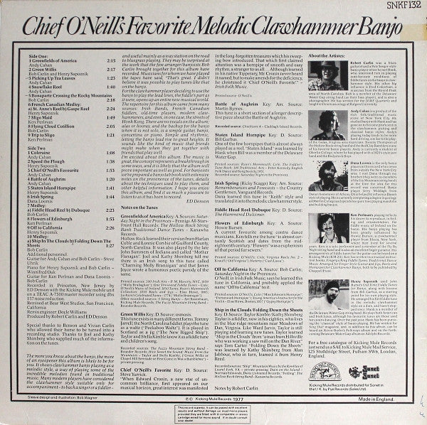 Various ~ Melodic Clawhammer Banjo - Chief O'Neill's Favorite (Vinyl) - Djungel & Jazz