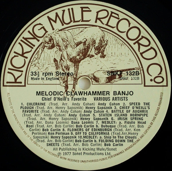 Various ~ Melodic Clawhammer Banjo - Chief O'Neill's Favorite (Vinyl) - Djungel & Jazz