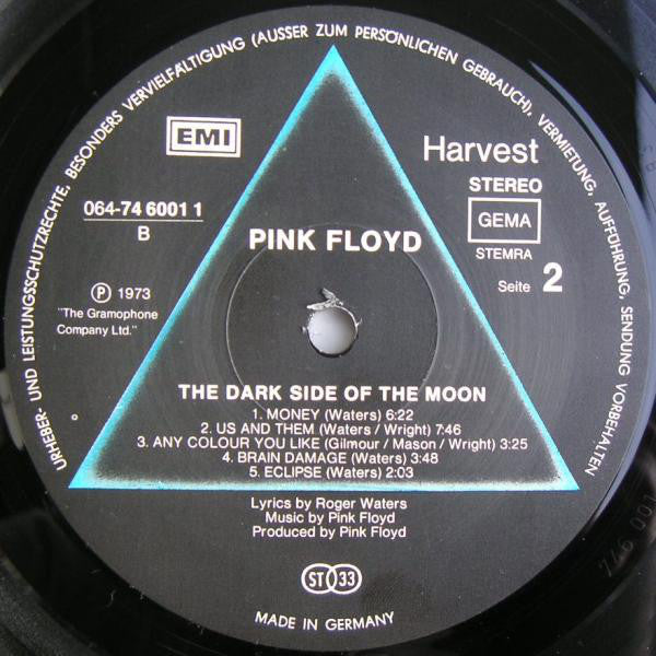 Pink Floyd : The Dark Side Of The Moon (LP, Album, RE, Gat)