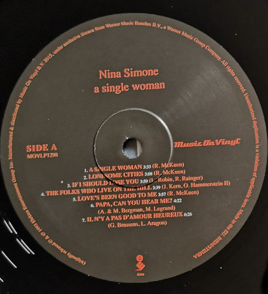 Nina Simone ~ A Single Woman (Vinyl) - Djungel & Jazz