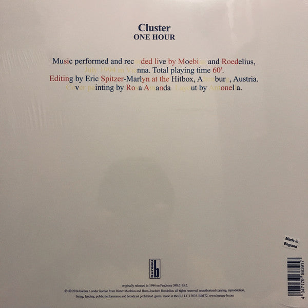 Cluster : One Hour (LP, Album, RE, 180)
