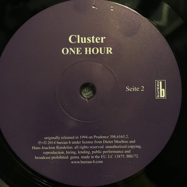 Cluster : One Hour (LP, Album, RE, 180)