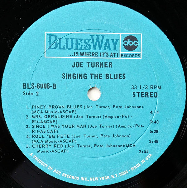 Big Joe Turner ~ Singing The Blues (Vinyl) - Djungel & Jazz