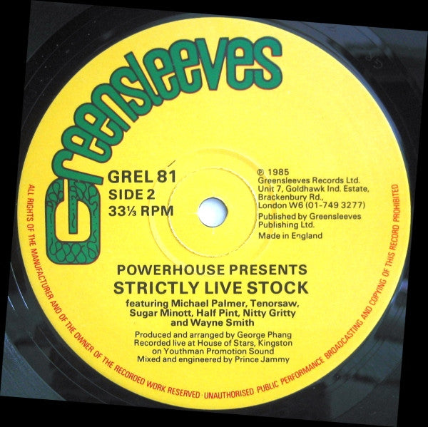 Various : Powerhouse Presents: Strictly Live Stock (LP)