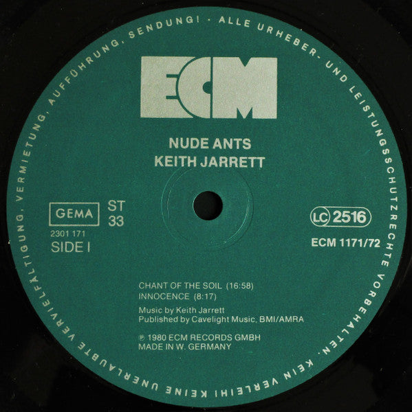 Keith Jarrett : Nude Ants (Live At The Village Vanguard) (2xLP, Album, Gat)