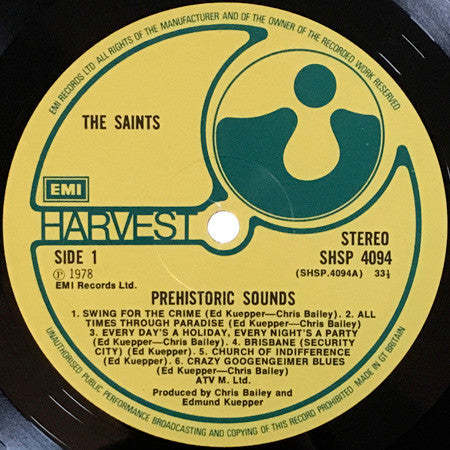 The Saints (2) : Prehistoric Sounds (LP, Album)