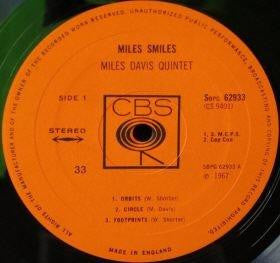 Miles Davis Quintet ~ Miles Smiles (Vinyl) - Djungel & Jazz