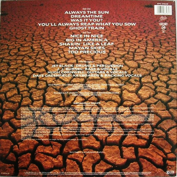 The Stranglers ~ Dreamtime (Vinyl) - Djungel & Jazz