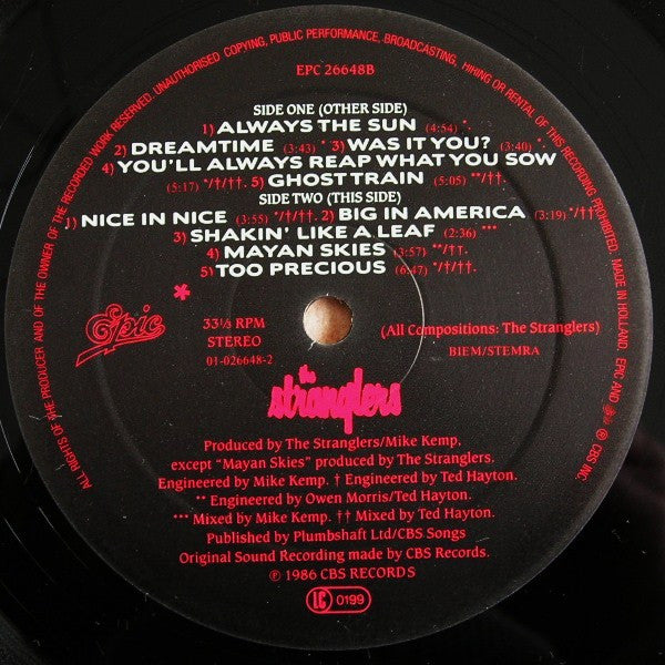 The Stranglers ~ Dreamtime (Vinyl) - Djungel & Jazz