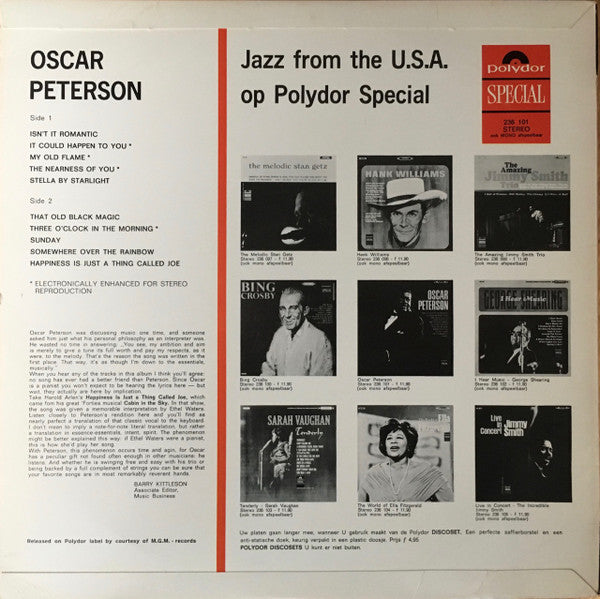 Oscar Peterson ~ Oscar Peterson (Vinyl) - Djungel & Jazz