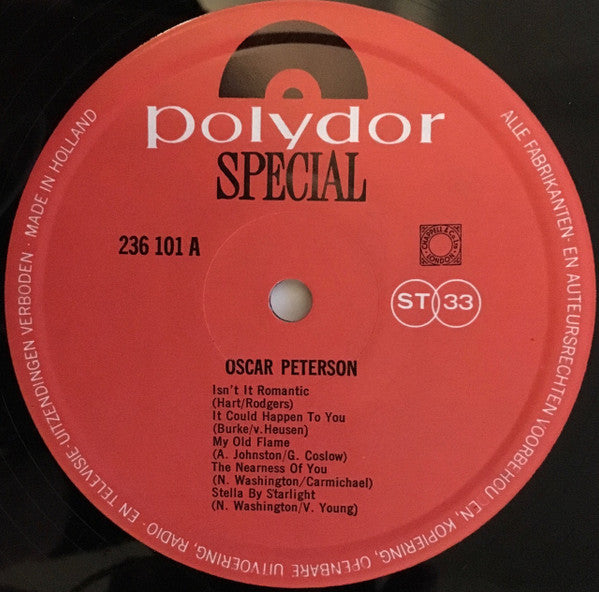 Oscar Peterson ~ Oscar Peterson (Vinyl) - Djungel & Jazz