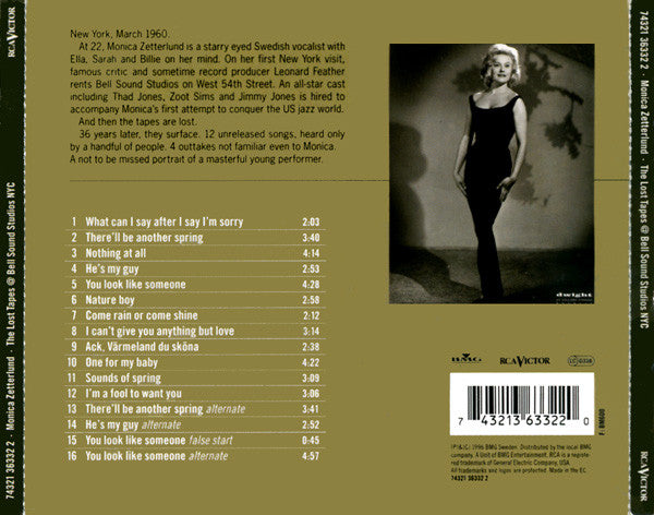 Monica Zetterlund ~ The Lost Tapes @ Bell Sound Studios NYC (Vinyl) - Djungel & Jazz