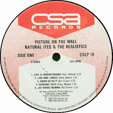 Natural Ites & The Realistics : Picture On The Wall (LP, Album)