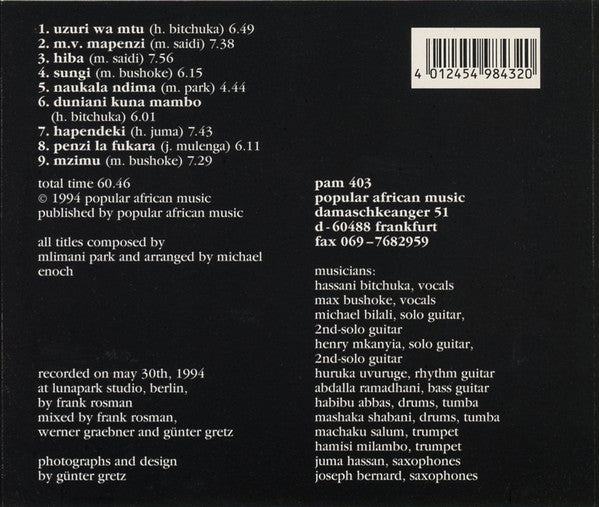 Mlimani Park Orchestra ~ Sungi (Vinyl) - Djungel & Jazz