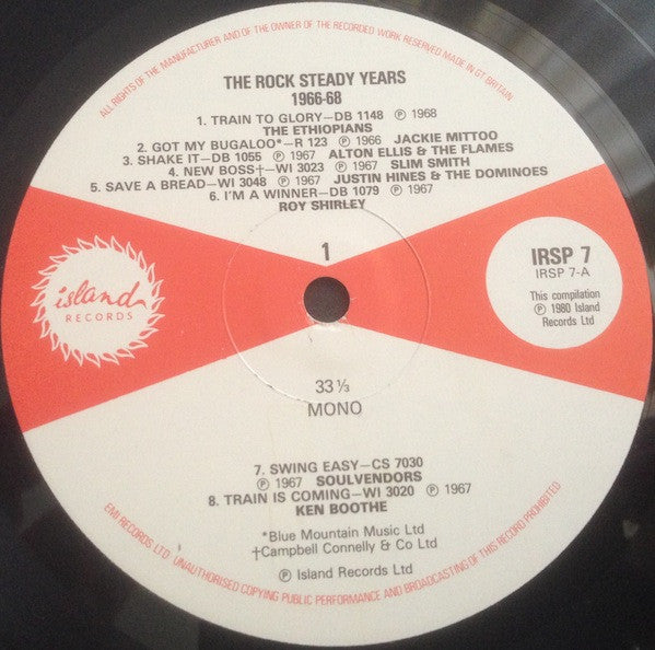 Various : Catch This Beat: The Rocksteady Years 1966-1968 (LP, Comp, Mono)