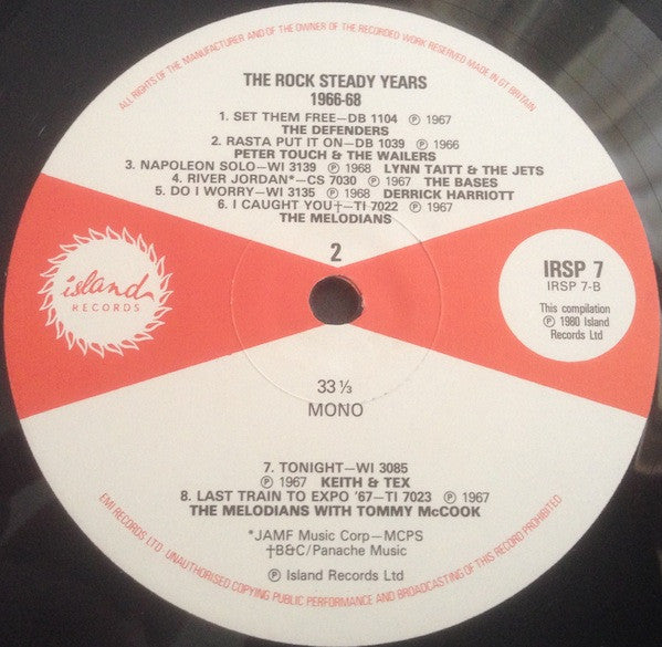 Various : Catch This Beat: The Rocksteady Years 1966-1968 (LP, Comp, Mono)