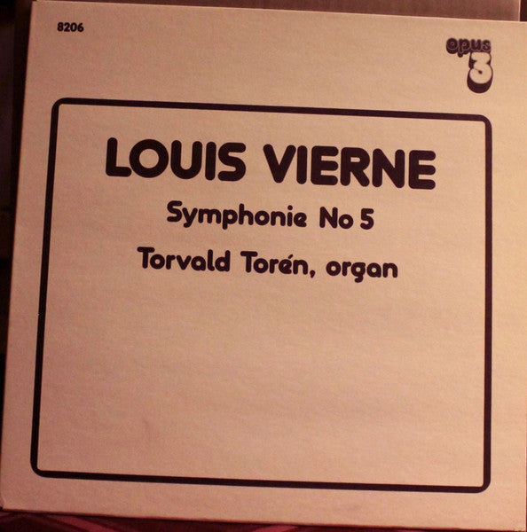 Louis Vierne, Torvald Torén ~ Symphonie No. 5 (Vinyl) - Djungel & Jazz