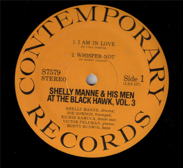 Shelly Manne & His Men ~ At The Black Hawk, Vol. 3 (Vinyl) - Djungel & Jazz