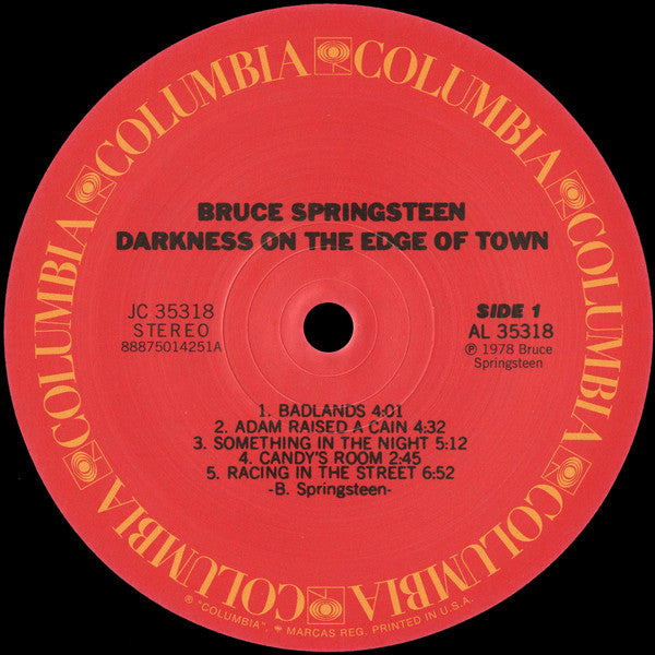 Bruce Springsteen ~ Darkness On The Edge Of Town (Vinyl) - Djungel & Jazz