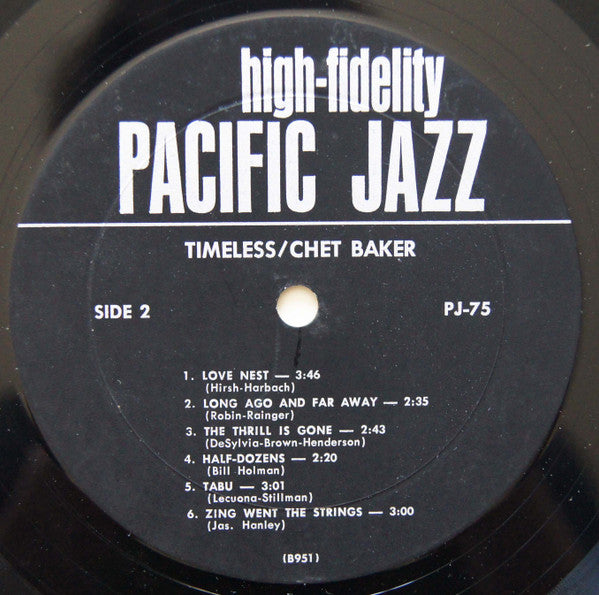 Gerry Mulligan / Chet Baker : Timeless (LP, Comp)