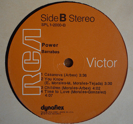 Barrabas ~ Power (Vinyl) - Djungel & Jazz