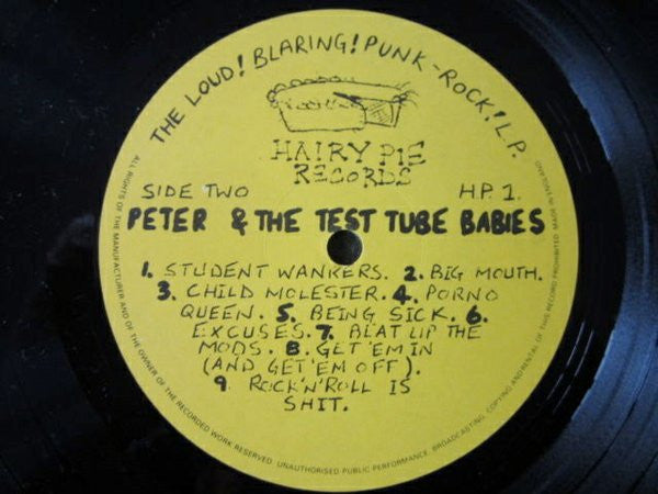 Peter And The Test Tube Babies ~ The Loud Blaring Punk Rock LP (Vinyl) - Djungel & Jazz