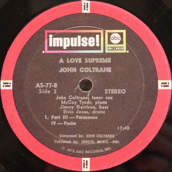 John Coltrane ~ A Love Supreme (Vinyl) - Djungel & Jazz