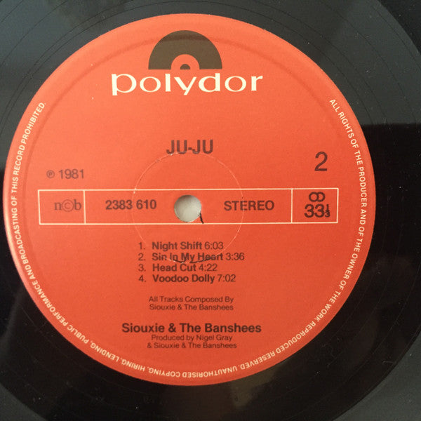 Siouxsie And The Banshees ~ Juju (Vinyl) - Djungel & Jazz