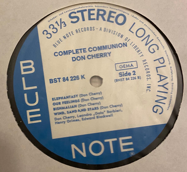 Don Cherry ~ Complete Communion (Vinyl) - Djungel & Jazz