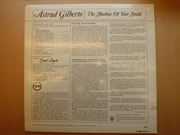 Astrud Gilberto ~ The Shadow Of Your Smile (Vinyl) - Djungel & Jazz