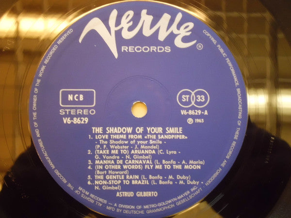 Astrud Gilberto ~ The Shadow Of Your Smile (Vinyl) - Djungel & Jazz