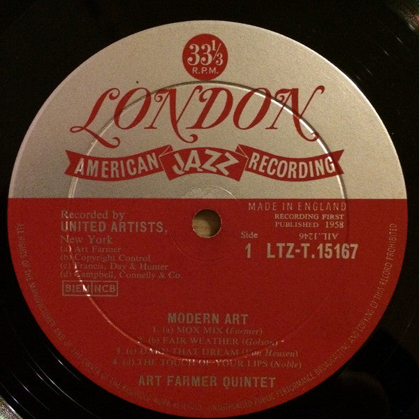 Art Farmer : Modern Art (LP, Album, Mono)