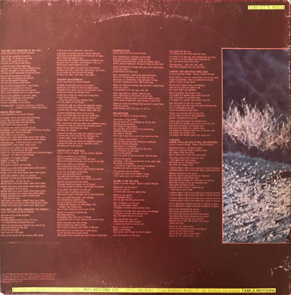 Stevie Wonder : Talking Book (LP, Album, Gat)
