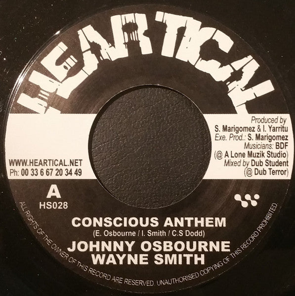 Johnny Osbourne / Wayne Smith : Conscious Anthem (7")