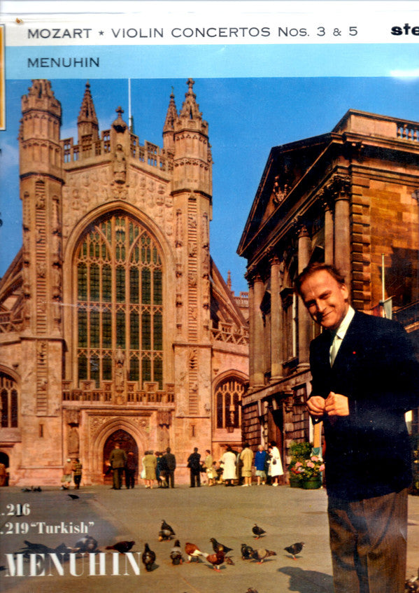 Wolfgang Amadeus Mozart, Yehudi Menuhin, Bath Festival Chamber Orchestra ~ Violin Concertos No 3 In G Major, No 5 In A Major (Vinyl) - Djungel & Jazz