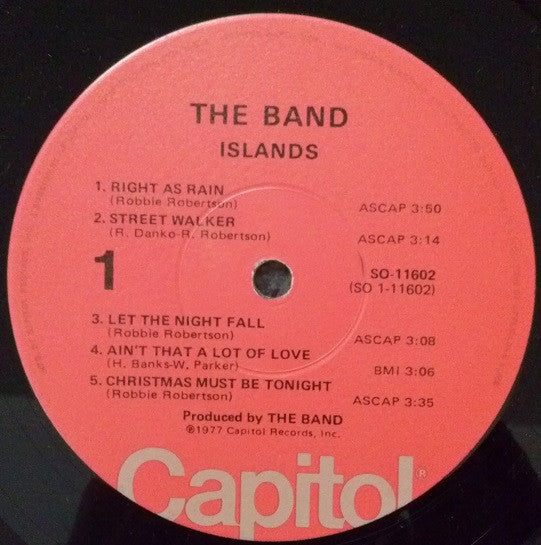 The Band : Islands (LP, Album, Win)