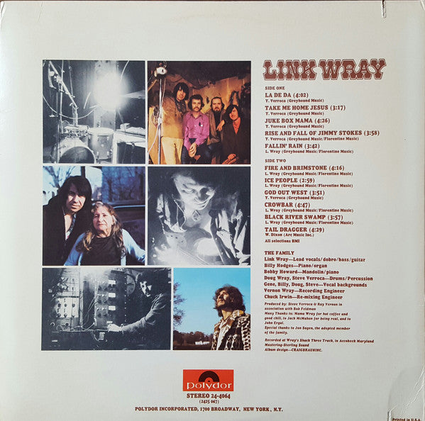 Link Wray : Link Wray (LP, Album, Die)