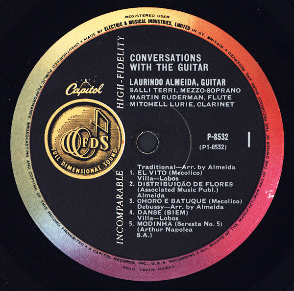 Laurindo Almeida : Conversations With The Guitar (LP, Mono)