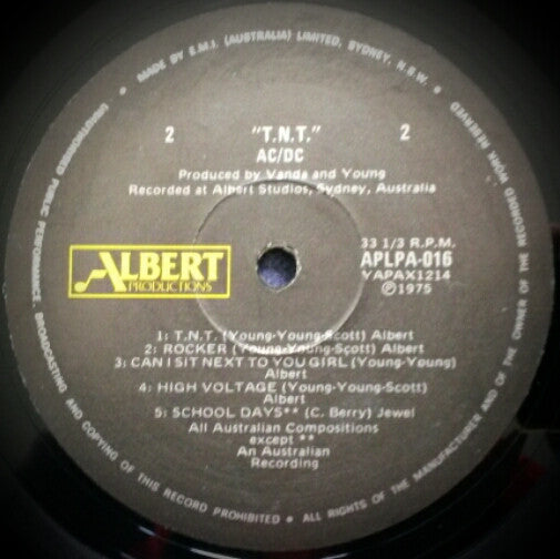 AC/DC : T.N.T. (LP, Album, RE, Bla)