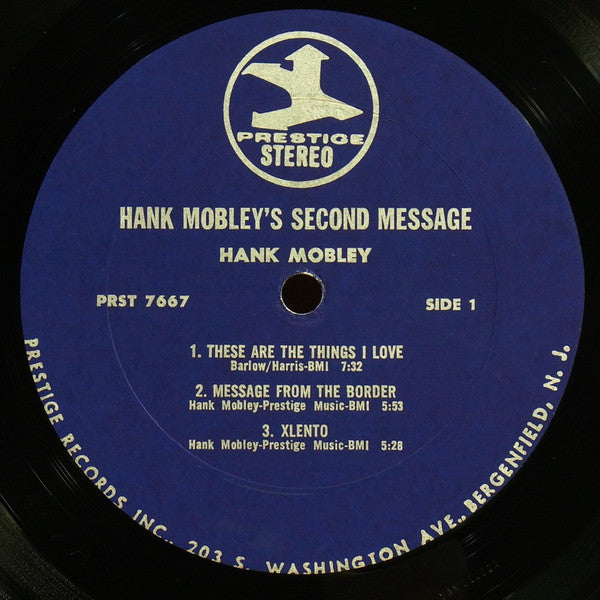 Hank Mobley ~ Hank Mobley's Second Message (Vinyl) - Djungel & Jazz