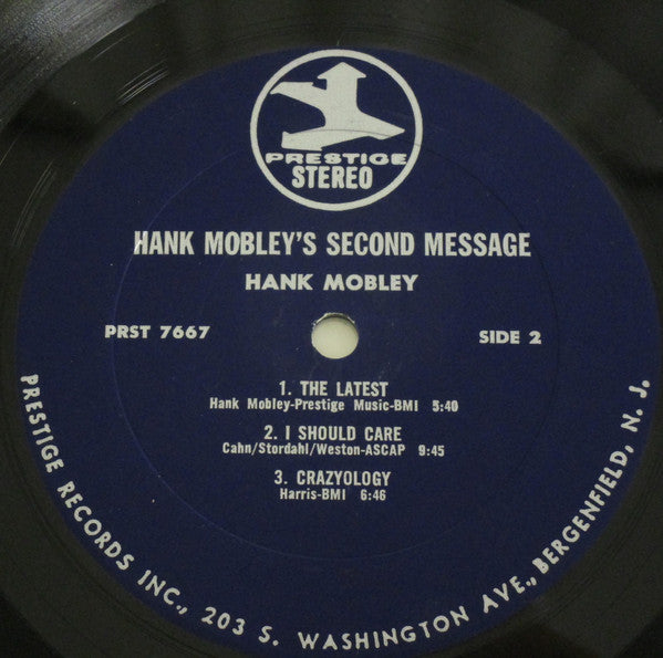 Hank Mobley ~ Hank Mobley's Second Message (Vinyl) - Djungel & Jazz