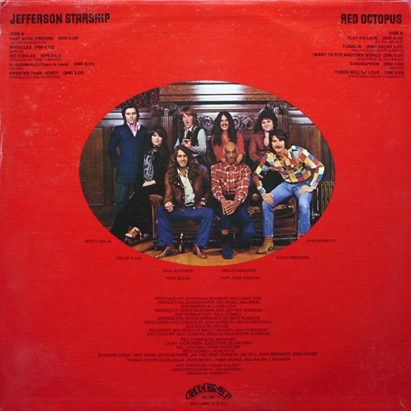 Jefferson Starship ~ Red Octopus (Vinyl) - Djungel & Jazz